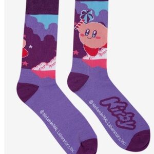 Kirby Purple Graphic Socks